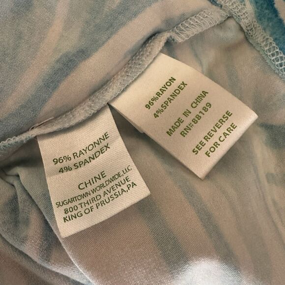 Lilly Pulitzer Nola Maxi Skirt Sea Ruffles Blue Stretch Womens XS Beach Vacation - Picture 4 of 4